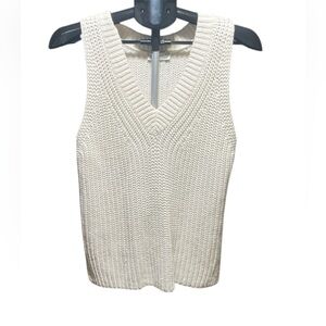Gentle Fawn Cream Knit Sleeveless Vest/Top